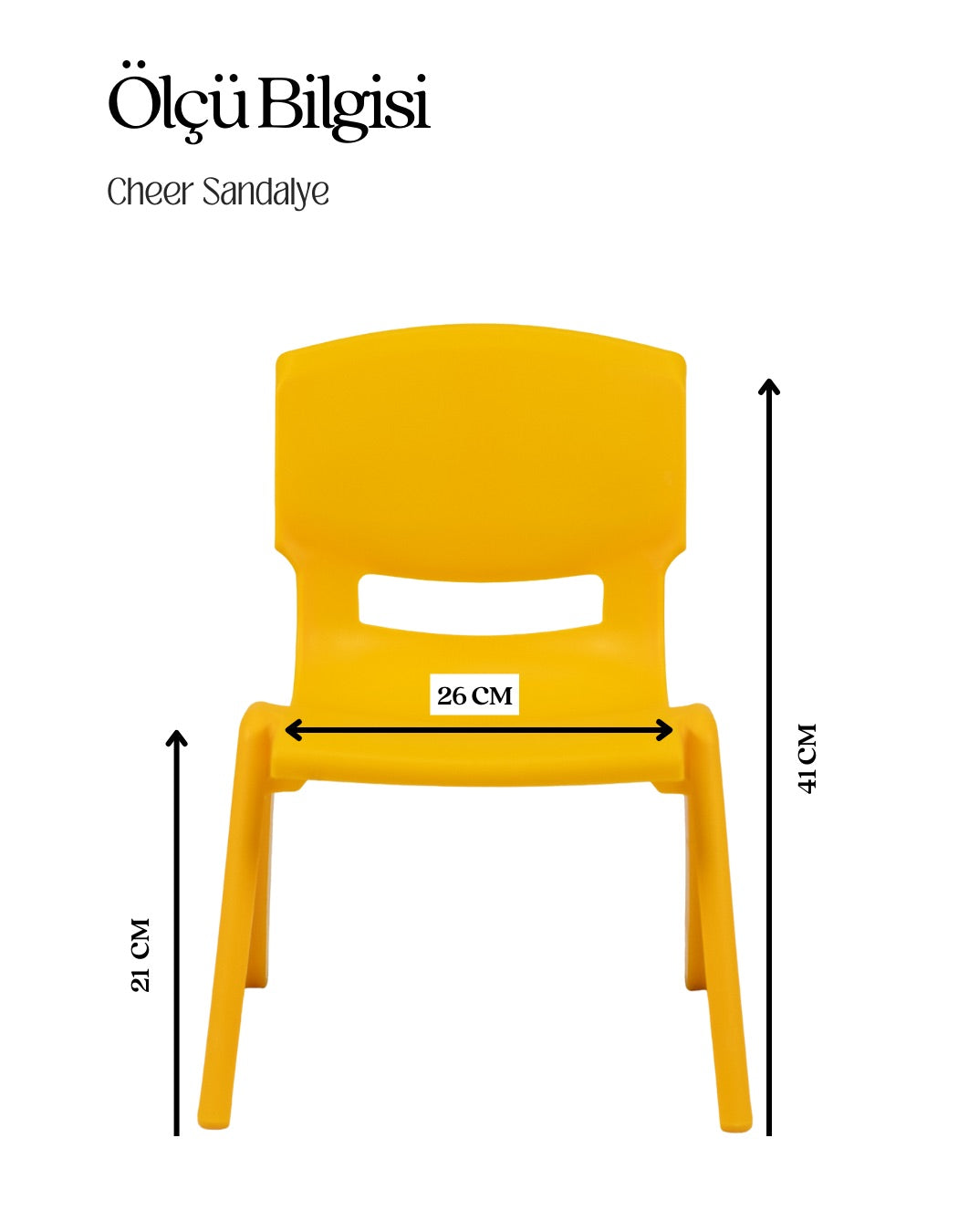 Sarı Cheer Çocuk Sandalyesi 1-3 Yaş-5’li