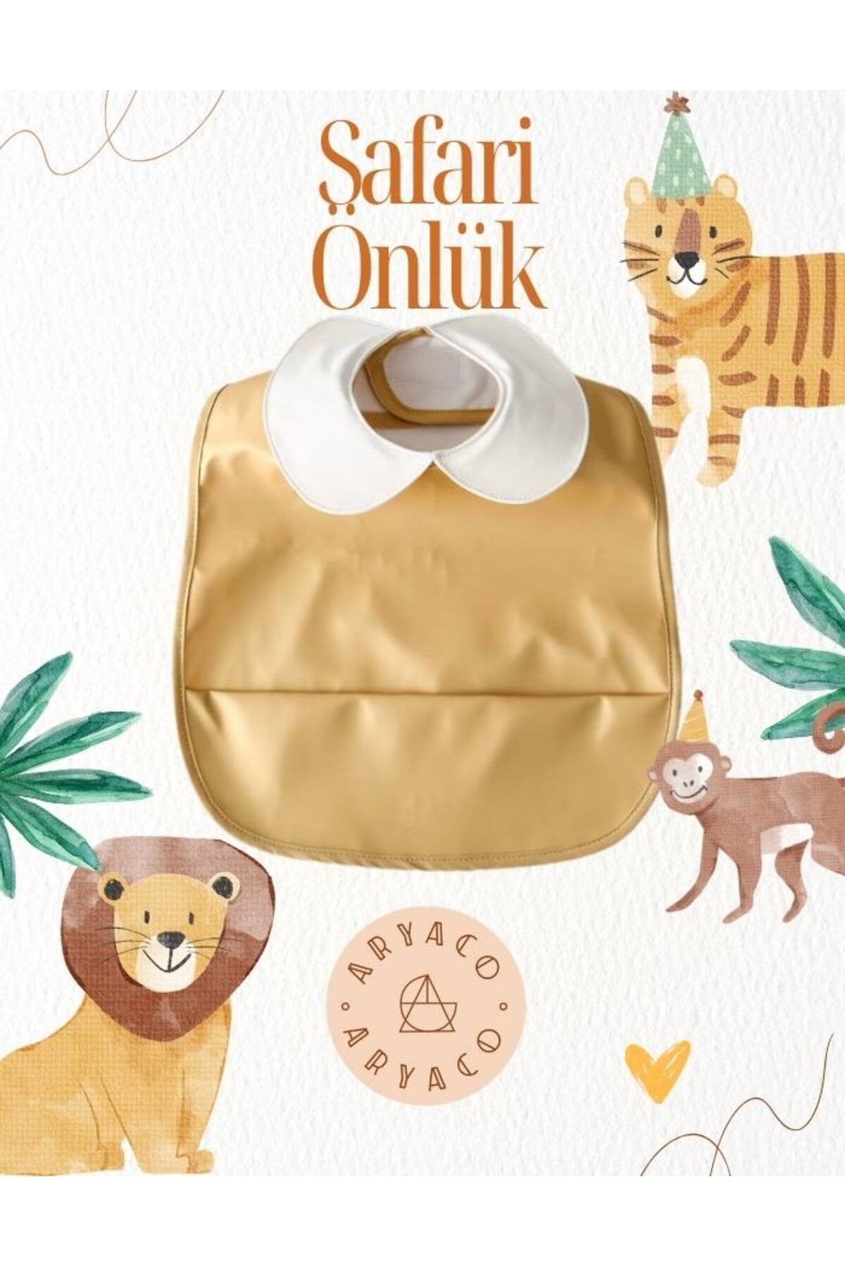 Retro Sarı Bebek Önlüğü
